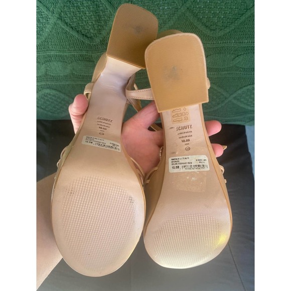 Schutz Yanna Platform NWOT 10.5B beige - Picture 7 of 9